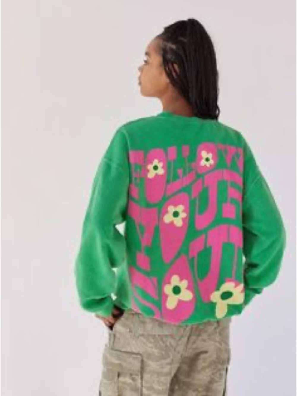 Urban Outfitters Oversized “Follow Your Soul” Crew Neck. Size L/XL. - Picture 4 of 4